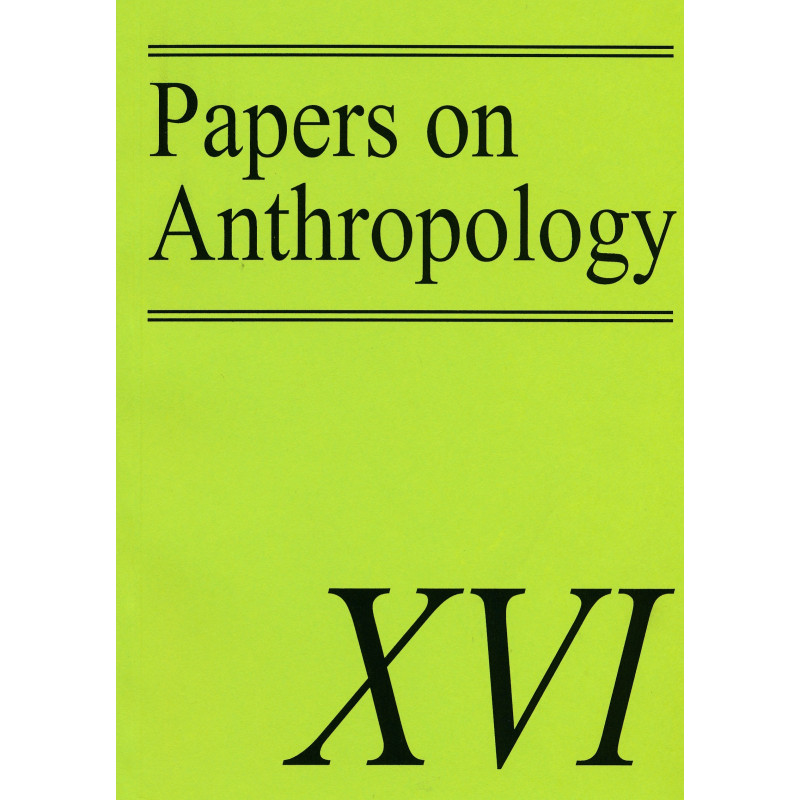 Papers on anthropology XVI