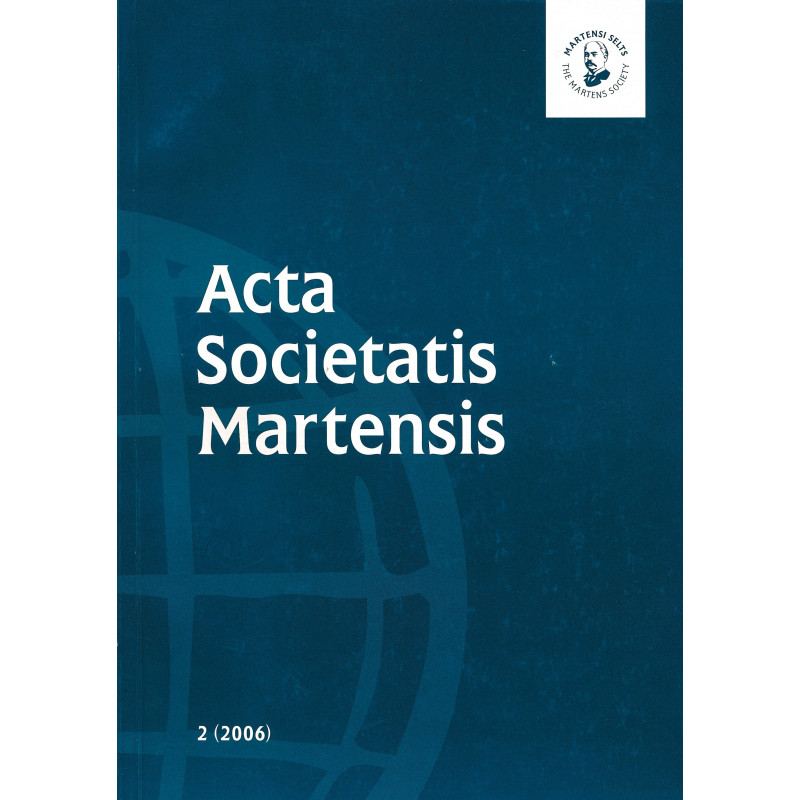 Acta Societatis Martensis. 2 (2006)