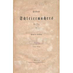 Leben Schleiermachers. Bd.1