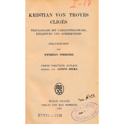 Kristian von Troyes Cligés...