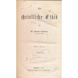 Die christliche Ethik. T. 1