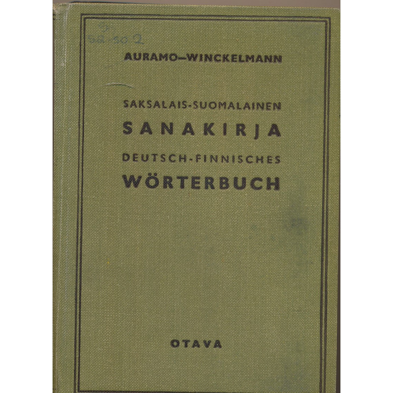 Saksalais-suomalainen sanakirja / Deutsch-finnisches Wörterbuch