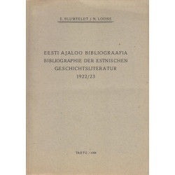 Eesti ajaloo bibliograafia...