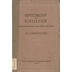 Specimens of English from...