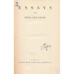 Essays von Bernard Shaw