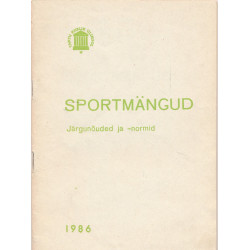 Sportmängud : järgunõuded...