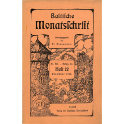 Baltische Monatsschrift....