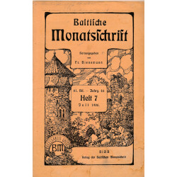 Baltische Monatsschrift....