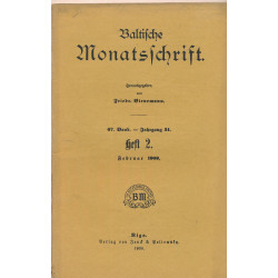 Baltische Monatsschrift....
