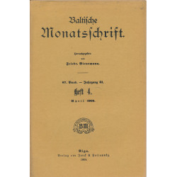 Baltische Monatsschrift....