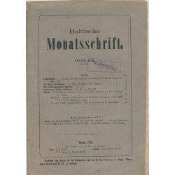 Baltische Monatsschrift....