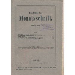 Baltische Monatsschrift....