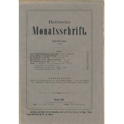 Baltische Monatsschrift....