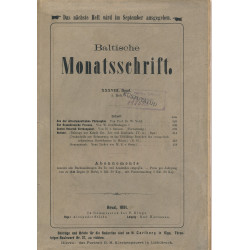 Baltische Monatsschrift....