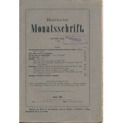 Baltische Monatsschrift....