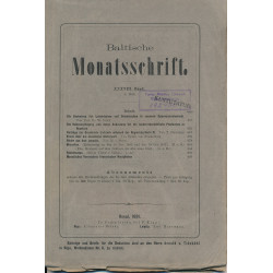 Baltische Monatsschrift....