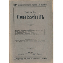 Baltische Monatsschrift....
