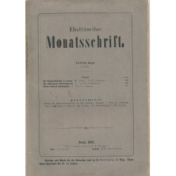 Baltische Monatsschrift....
