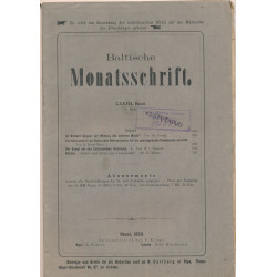 Baltische Monatsschrift....