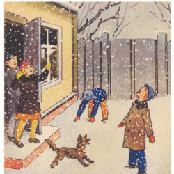 Esimene lumesadu : postkaart