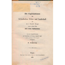 Die Capitulationen der...