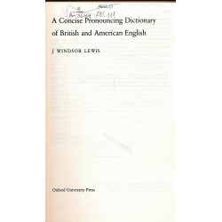 A concise pronouncing...