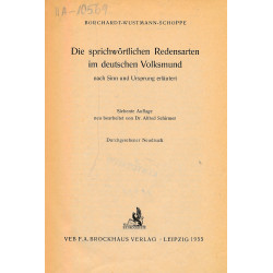 Die sprichwörtlichen...