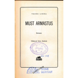 Must armastus : romaan