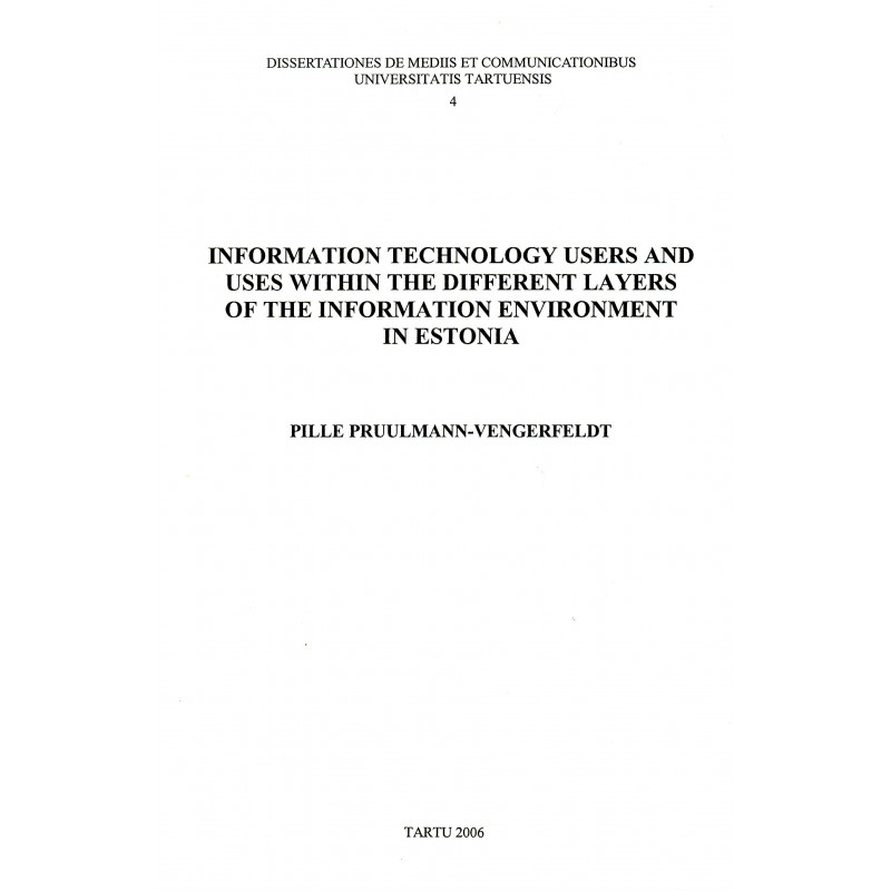 Information technology users and uses Information technology users and uses