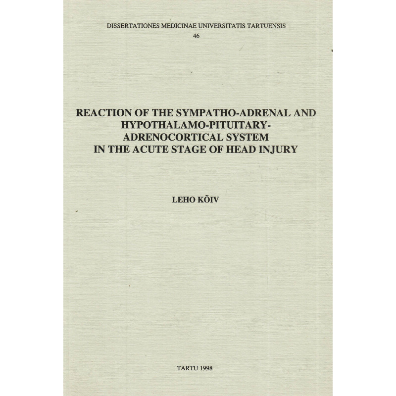 Reaction of the sympatho-adrenal and ... Reaction of the sympatho-adrenal and ...