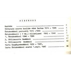 Tartu Õhtukeskkool 1914-1989: vilistlasnimekirjade kogumik 