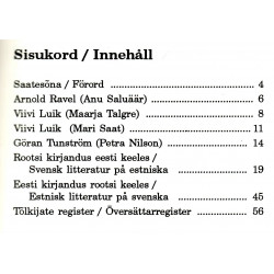 Rootsi kirjandus eesti keeles ja eesti kirjandus rootsi keeles