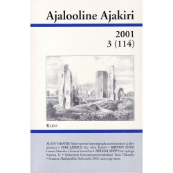 Ajalooline Ajakiri 3(114)/2001