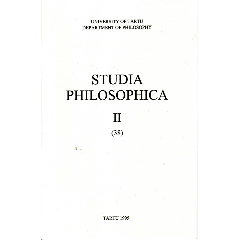 Studia philosophica II (38) 