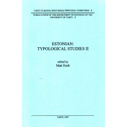 Estonian: typological studies.