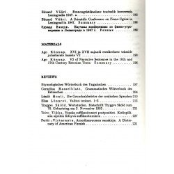 Minor uralic languages: structure and development