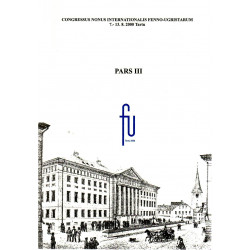 Congressus nonus internationalis fenno-ugristarum: 7.-13.8.2000, Tartu. Pars I