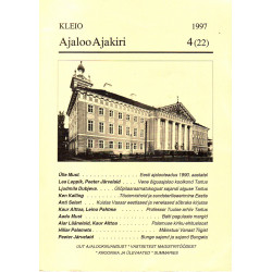 Kleio: Ajaloo ajakiri: Tartu Ülikooli ajaloo osakonna ajakiri 4 (22) 1997