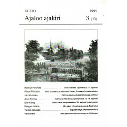 Kleio: Ajaloo ajakiri: Tartu Ülikooli ajaloo osakonna ajakiri 3 (13) /1995