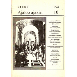 Kleio: Ajaloo ajakiri: Tartu Ülikooli ajaloo osakonna ajakiri (1) /1994