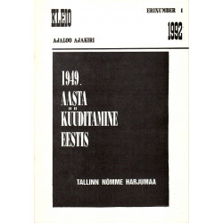 Kleio: Ajaloo ajakiri: Tartu Ülikooli ajaloo osakonna ajakiri Erinumber 1 /1992