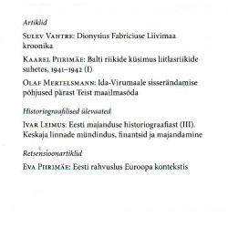 Ajalooline Ajakiri 1 (119) /2007