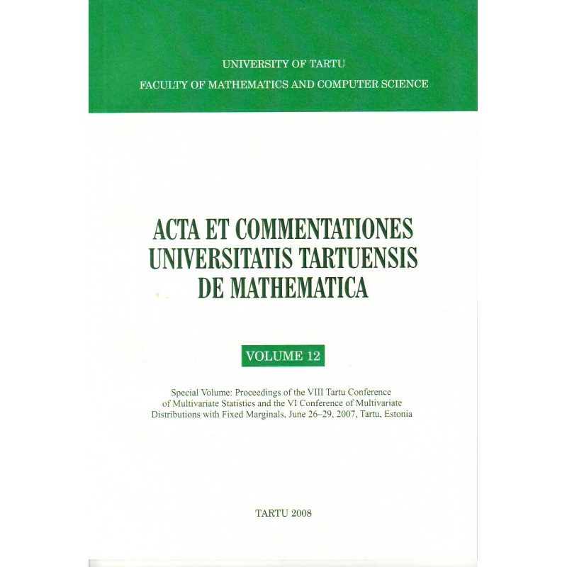 Acta et commentationes Universitatis Tartuensis de mathematica 