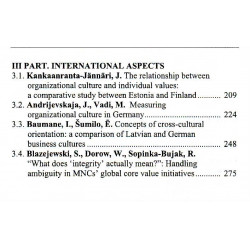 National and international aspects of organizational culture