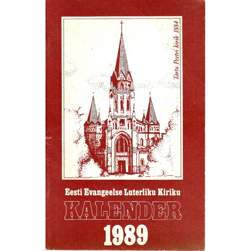 Eesti Evangeelse Luterliku Kiriku kalender 1989