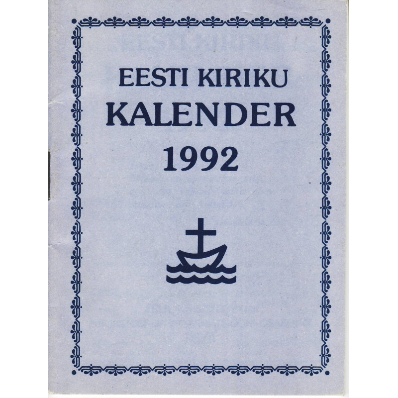 Eesti Kiriku kalender 1992