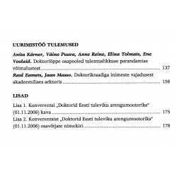 Eesti doktoriõppe kvaliteedi, tulemuslikkuse ja jätkusuutlikkuse tagamise süsteem: artiklid ja edulood. I 