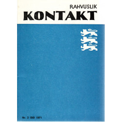 Rahvuslik Kontakt. Rootsi Eestlaste Liidu väljaanne 2(50) 1971