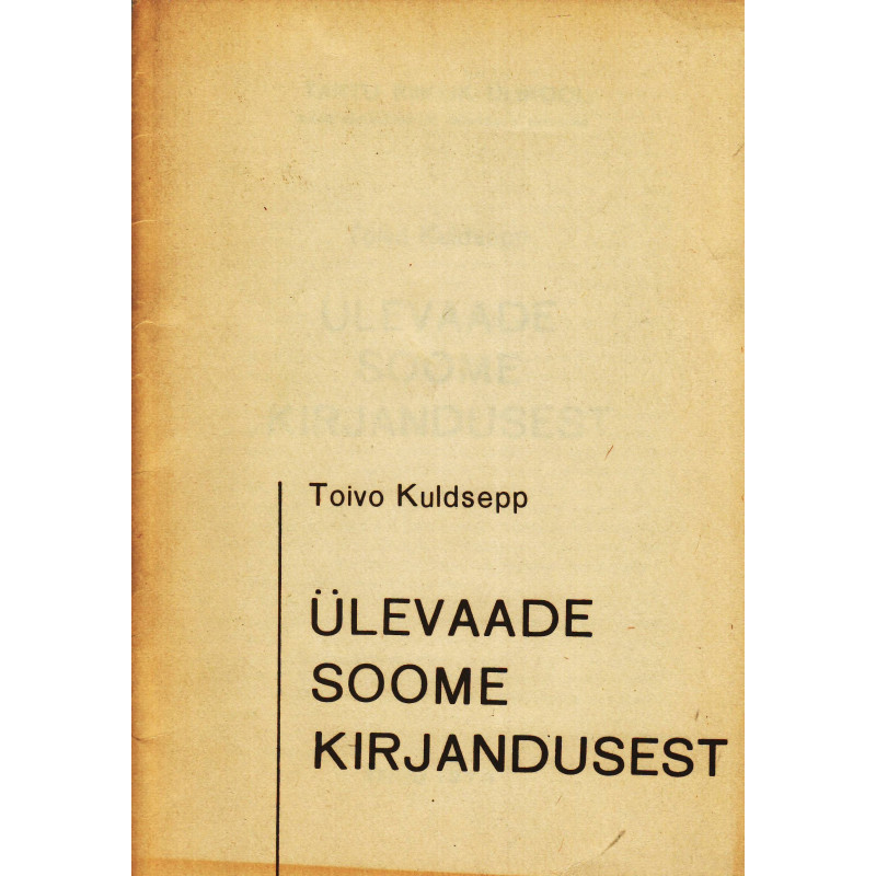 Ülevaade soome kirjandusest