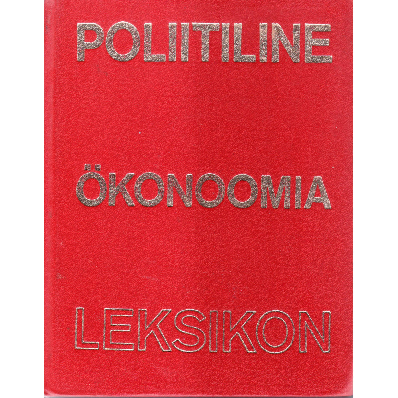  	Poliitiline ökonoomia : leksikon 